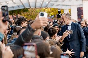 King Felipe At Democratization Conference - Madrid