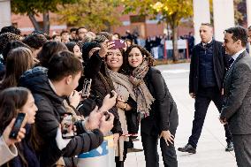 King Felipe At Democratization Conference - Madrid