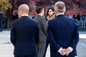 King Felipe At Democratization Conference - Madrid