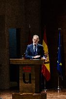 King At Democratization Conference - Madrid
