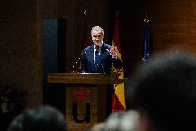King At Democratization Conference - Madrid