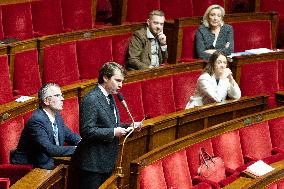 Questions to the government at the National Assembly - Paris