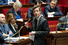 Questions to the government at the National Assembly - Paris