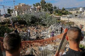 Israeli Army Demolishes Al Walaja Homes - Bethlehem