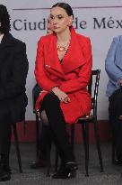 Mexican President Claudia Sheinbaum Holds Briefing Conference - Mexico