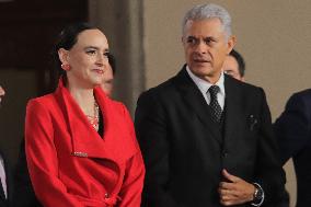 Mexican President Claudia Sheinbaum Holds Briefing Conference - Mexico