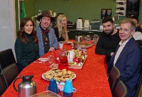 QUEEN MARY VISITS YOUTH SHELTER