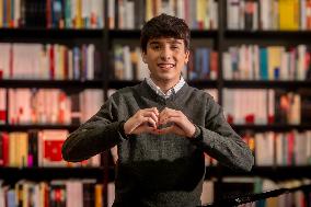 Gonzalo Pinillos Poses Before Junior Eurovision - Madrid