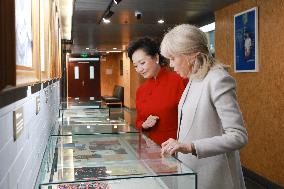 Brigitte Macron Visits the Beijing People's Art Theatre - China