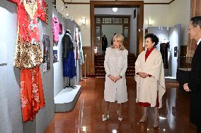 Brigitte Macron Visits the Beijing People's Art Theatre - China