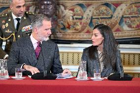 Royals Meet Princess of Girona Foundation - Madrid