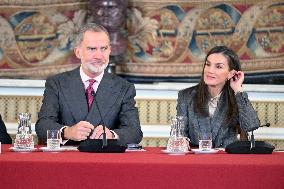 Royals Meet Princess of Girona Foundation - Madrid