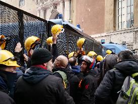 Former Ilva Workers Protest - Genoa