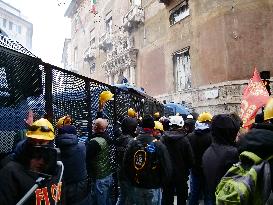 Former Ilva Workers Protest - Genoa