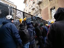 Former Ilva Workers Protest - Genoa