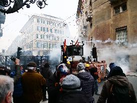 Former Ilva Workers Protest - Genoa
