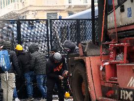 Former Ilva Workers Protest - Genoa