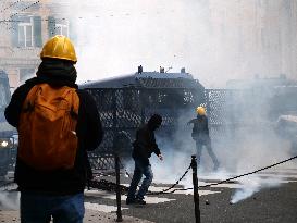 Former Ilva Workers Protest - Genoa