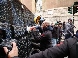 Former Ilva Workers Protest - Genoa