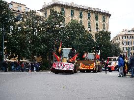 Former Ilva Workers Protest - Genoa
