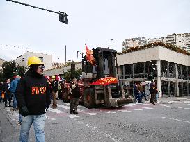 Former Ilva Workers Protest - Genoa