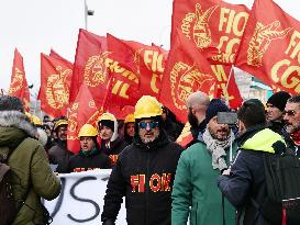 Former Ilva Workers Protest - Genoa