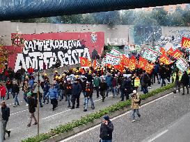 Former Ilva Workers Protest - Genoa