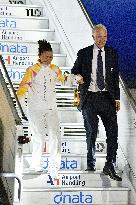 Olympic flame arrives in Italy