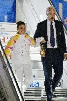 Olympic flame arrives in Italy