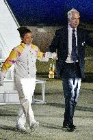 Olympic flame arrives in Italy
