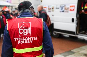 Stellantis Protest - Poissy