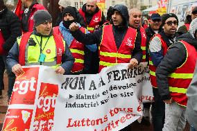 Stellantis Protest - Poissy