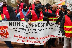 Stellantis Protest - Poissy