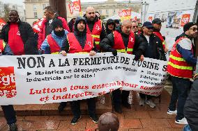 Stellantis Protest - Poissy