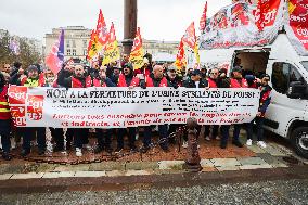 Stellantis Protest - Poissy