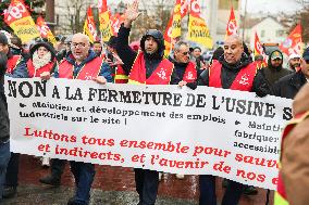 Stellantis Protest - Poissy