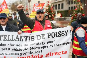 Stellantis Protest - Poissy