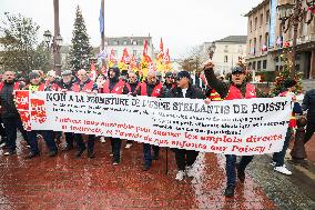 Stellantis Protest - Poissy