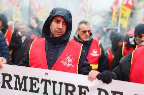Stellantis Protest - Poissy