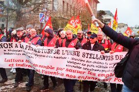 Stellantis Protest - Poissy