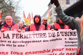 Stellantis Protest - Poissy