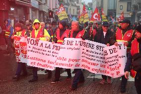 Stellantis Protest - Poissy