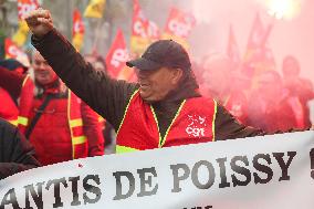 Stellantis Protest - Poissy