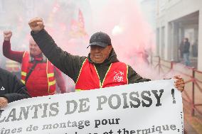 Stellantis Protest - Poissy
