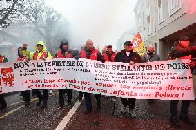 Stellantis Protest - Poissy