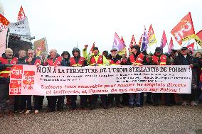 Stellantis Protest - Poissy