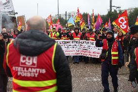 Stellantis Protest - Poissy