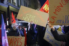 Protest Against Sterin Event La Nuit Du Bien Commun - Paris