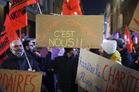 Protest Against Sterin Event La Nuit Du Bien Commun - Paris