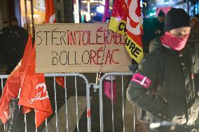 Protest Against Sterin Event La Nuit Du Bien Commun - Paris